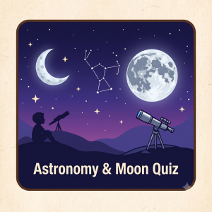 खगोल और चंद्रमा (Astronomy & Moon Quiz)