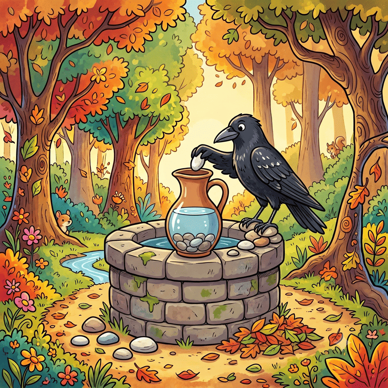 ચતુર કાગડો (Clever Crow Poem)