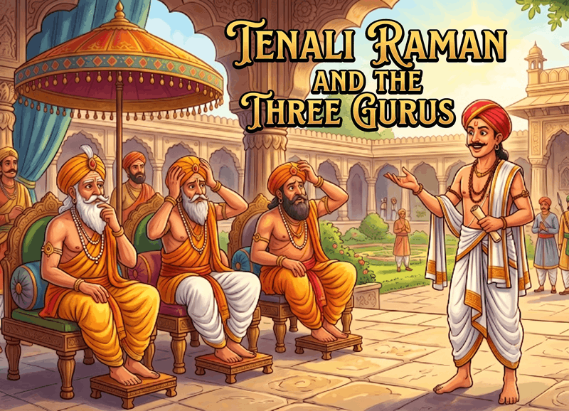 ટેનાલી રામન અને ત્રણ ગુરુ (Tenali Raman and the Three Gurus)