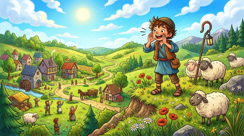 જુઠ્ઠો ભરવાડ અને વરુ (The Boy Who Cried Wolf)