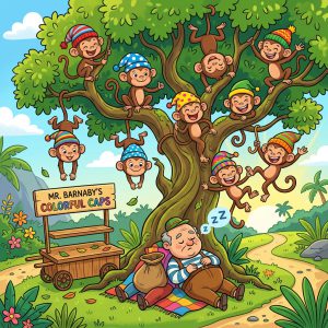 ટોપીવાળો અને વાંદરા (The Capseller and the Monkeys)