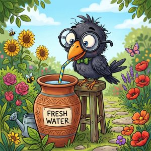 ચતુર કાગડો (The Clever Crow)