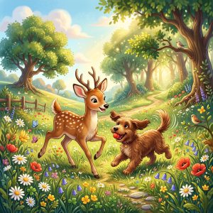 ચતુર લાલિયો કૂતરો અને હરણ (The Clever Dog Laliyo and the Deer)
