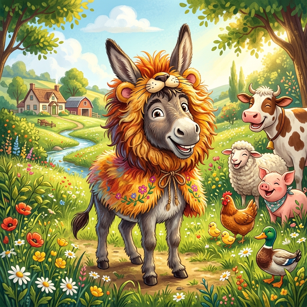 સિંહની ખાલમાં ગધેડો (The Donkey in the Lion’s Skin)