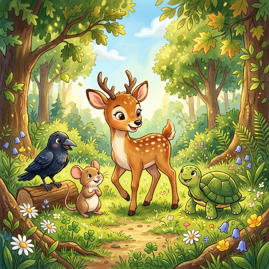 चार सच्चे मित्रों की कहानी (The Story of Four True Friends)