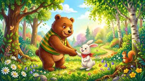 દયાળુ રીંછ અને મદદગાર સસલું (The Friendly Bear and the Helpful Rabbit)