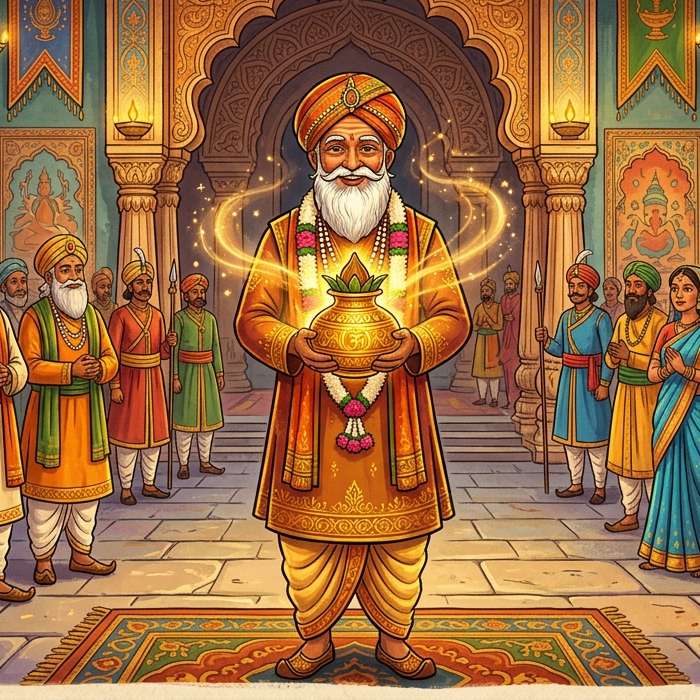 सोने का बर्तन और न्यायप्रिय पंडित (The Golden Vessel and the Just Scholar)