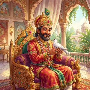 રાજા શિબિ અને પક્ષીઓનો ન્યાય (King Shibi and the Two Birds)