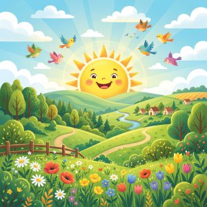 प्रभात गीत – सूरज दादा आए (Morning Song – Sun is Here)