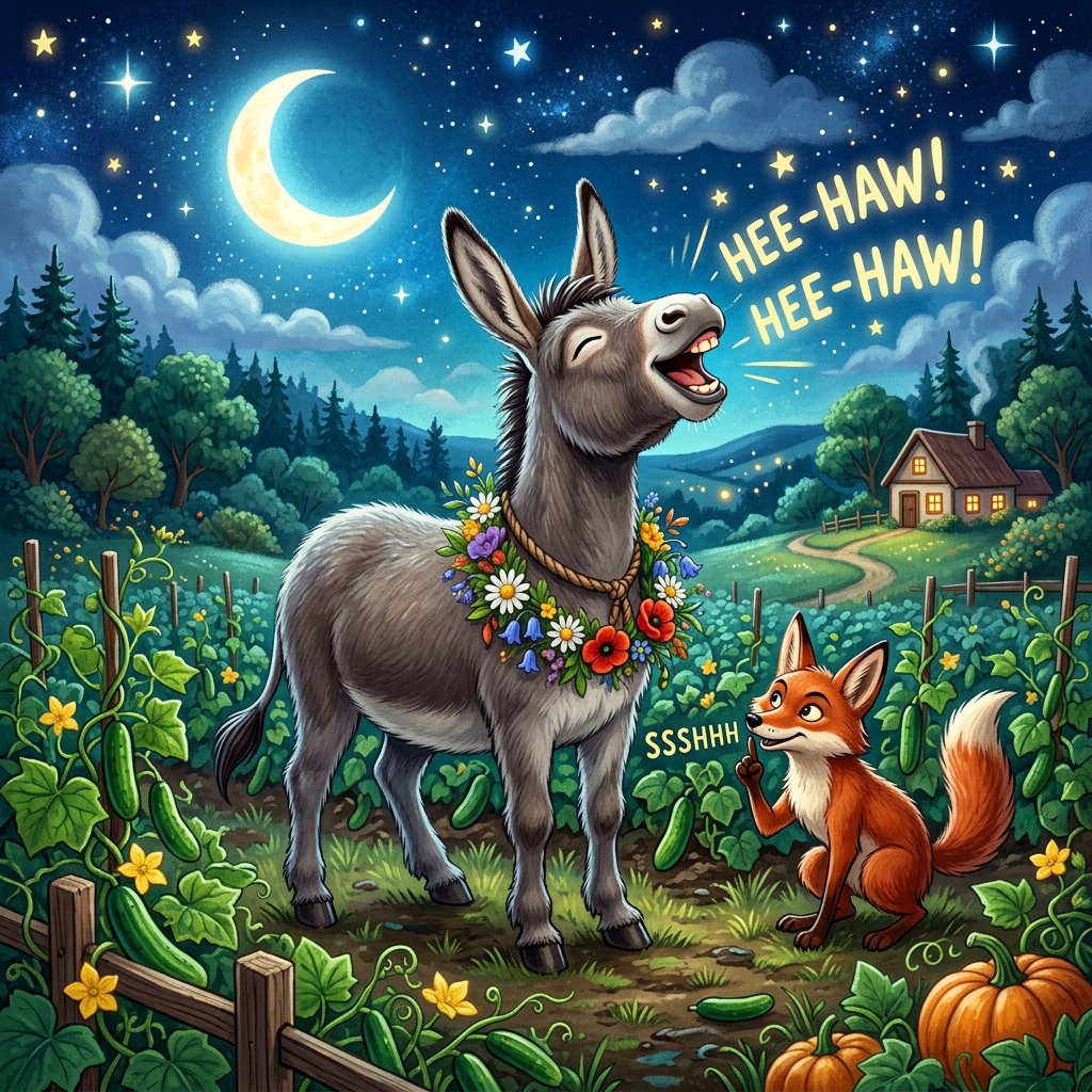 ગધેડો અને ગાયક શિયાળ (The Musical Donkey and the Jackal)