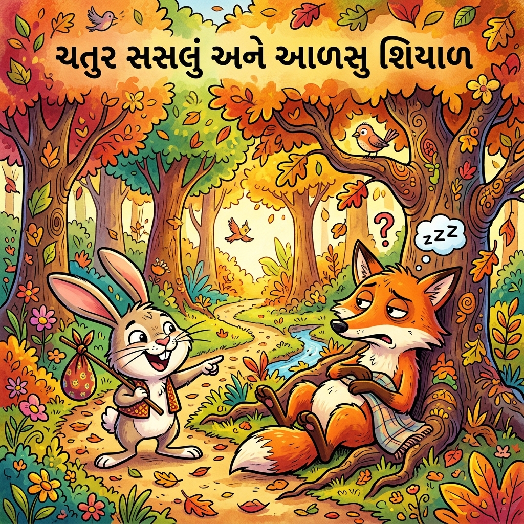 खरगोश और शेर की युक्ति (The Rabbit and the Lion’s Trap)