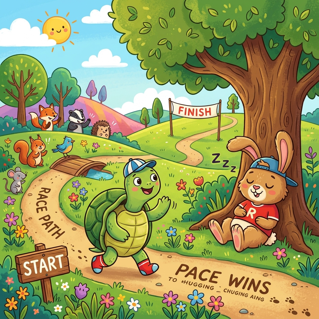 कछुआ और खरगोश (The Tortoise and the Hare)
