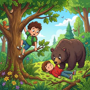 બે મિત્રો અને રીંછ (Two Friends and the Bear)