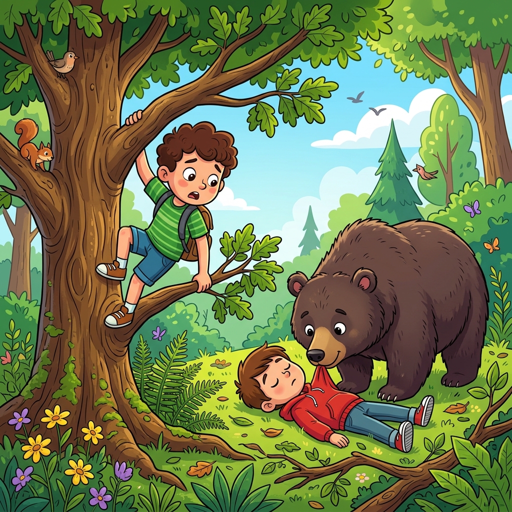બે મિત્રો અને રીંછ (Two Friends and the Bear)