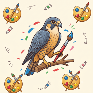 डाल पर बैठा पक्षी (Color the Cute Bird)