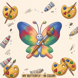 फूल और तितली (Color the Flower & Butterfly)
