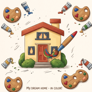 सुंदर खिलौना घर (Color the Toy House)