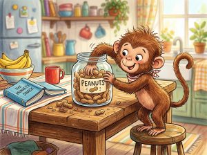 लालची बंदर और मूँगफली की बरणी (The Greedy Monkey and Jar of Peanuts)