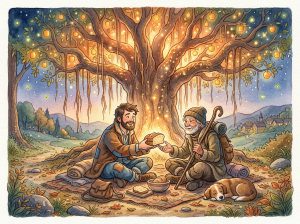 दया और कृतज्ञता का जादुई वृक्ष (The Magical Tree of Kindness and Gratitude)