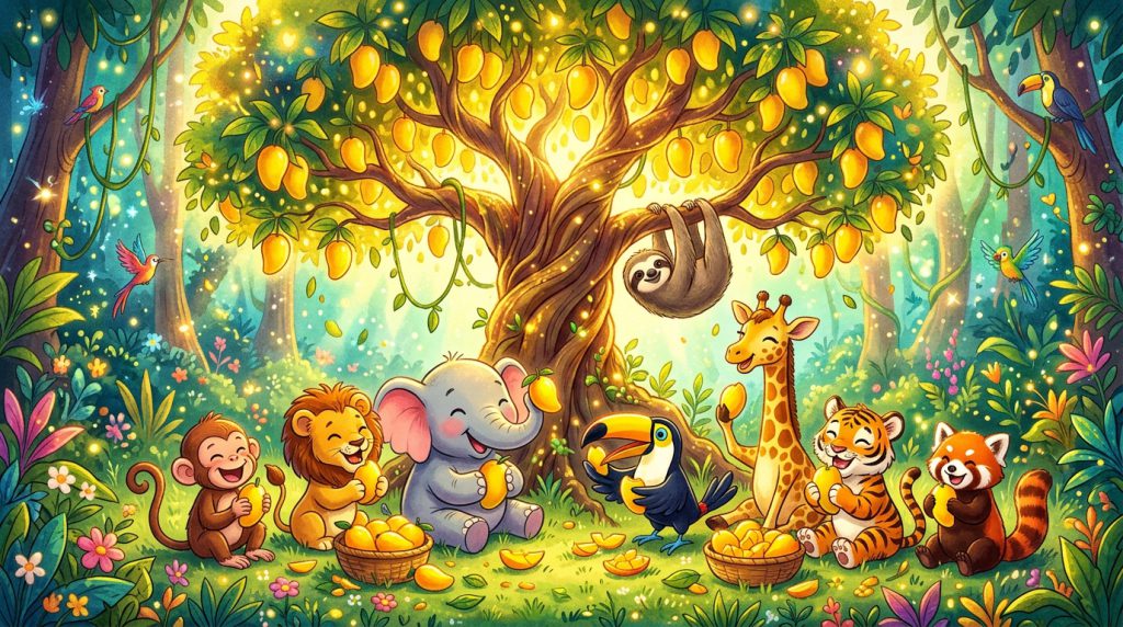 मित्रता का जादुई आम का पेड़ (The Magical Mango Tree of Friendship)