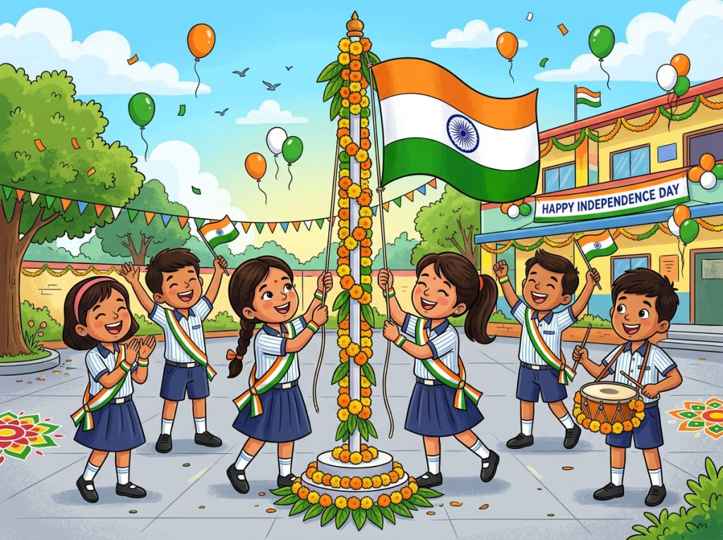 देशभक्त बच्चे और 15 अगस्त का महा उत्सव (Patriotic Children and 15th August Celebration)