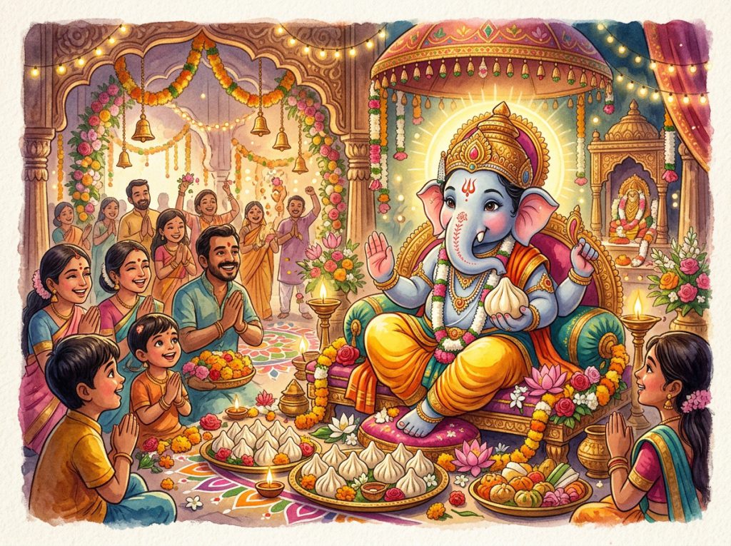 गणेश चतुर्थी का पावन पर्व और बाल गणेश के प्राकट्य की दिव्य कथा (Story of Ganesh Chaturthi and Manifestation)