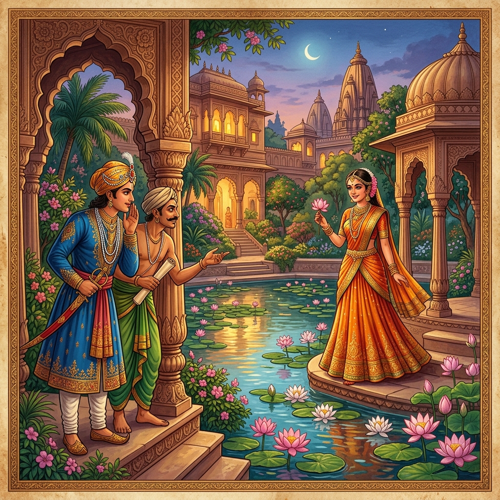 राजा विक्रम और बेताल: राजकुमार वज्रमुकुट और पद्मावती के गुप्त संकेतों का रहस्य, सच्चा नायक कौन? – बेताल पच्चीसी कथा