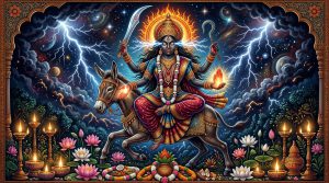 माँ कालरात्रि कथा: नवदुर्गा का सप्तम दिव्य स्वरूप, रक्तबीज वध, काल पर विजय और ‘शुभंकरी’ की पावन कथा