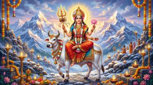 माँ शैलपुत्री कथा: नवदुर्गा का प्रथम दिव्य स्वरूप, हिमालय की पुत्री के जन्म और महिमा की पावन कथा